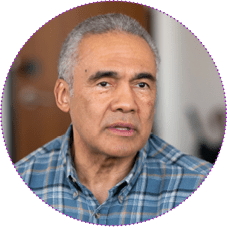 An elderly man of African descent talks to a therapist about his marriage. He is serious about working on his relationship with his wife.